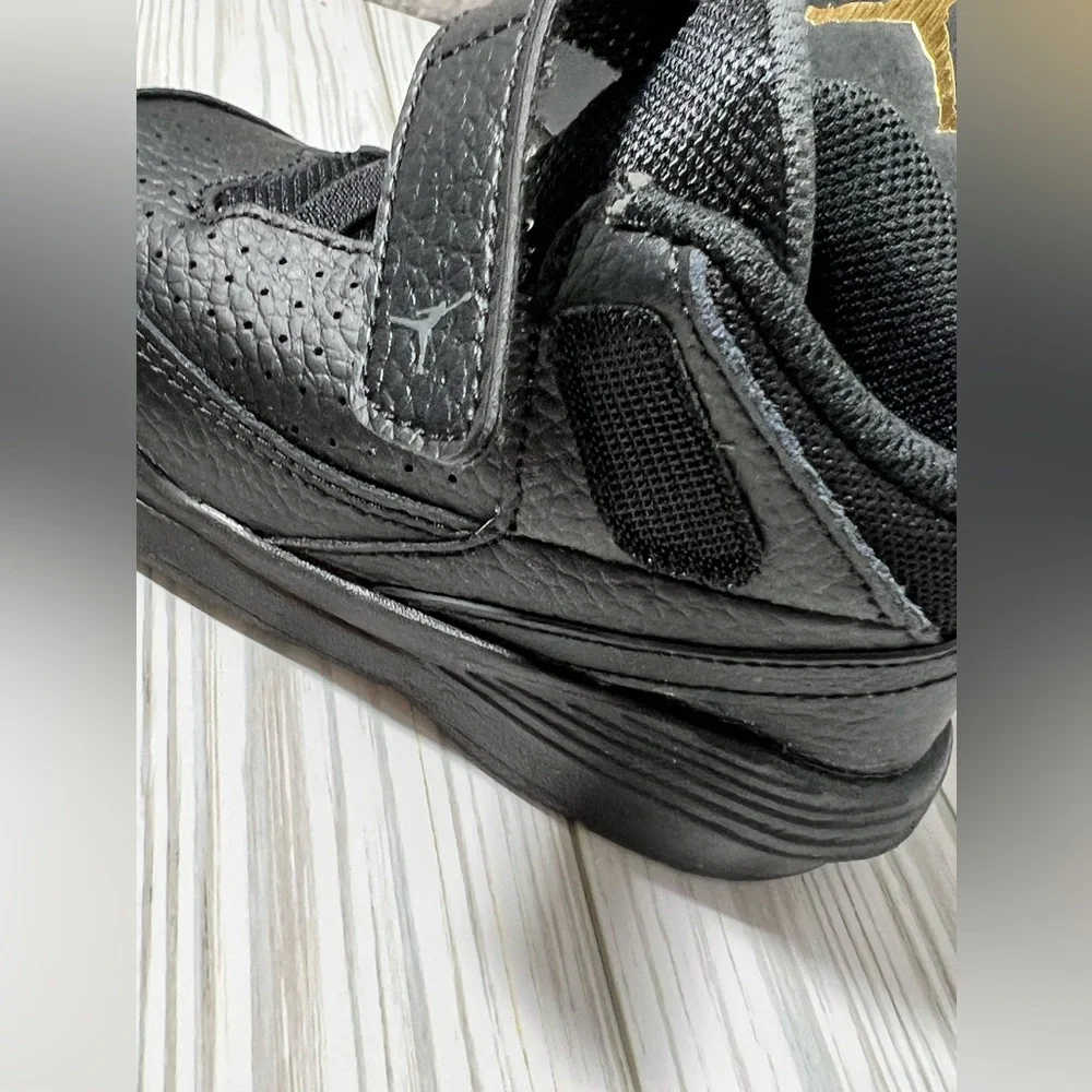 Nike Air Jordan Max Aura 5 toddler high top‎ sneakers shoes black size 7C